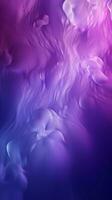 púrpura degradado antecedentes con soñador ligero difuminar vertical móvil fondo de pantalla ai generado foto