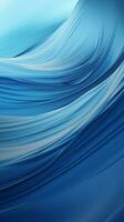 Abstract Blue Waves and Lines with Space for Text Vertical Mobile Wallpaper AI Generated photo