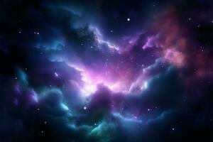 Starry sky adorned by a mesmerizing nebulas celestial beauty AI Generated photo