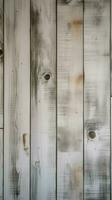 Textured white wood on vintage grey timber plank wall background Vertical Mobile Wallpaper AI Generated photo