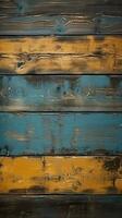 Time-worn vibrant weathered timber backdrop Vertical Mobile Wallpaper AI Generated photo