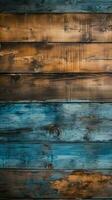 Time-worn vibrant weathered timber backdrop Vertical Mobile Wallpaper AI Generated photo