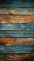 Vintage weathered vibrant wooden backdrop Vertical Mobile Wallpaper AI Generated photo