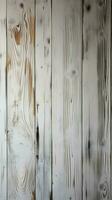 Vintage-inspired white wood backdrop with a textured wooden board Vertical Mobile Wallpaper AI Generated photo