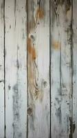 Vintage-inspired white wood backdrop with a textured wooden board Vertical Mobile Wallpaper AI Generated photo