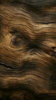 Woodland-inspired design using a file of bark wood texture Vertical Mobile Wallpaper AI Generated photo