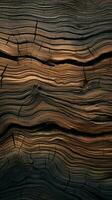 Woodland-inspired design using a file of bark wood texture Vertical Mobile Wallpaper AI Generated photo