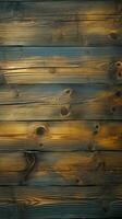 Faded, worn, vibrant wooden surface with character Vertical Mobile Wallpaper AI Generated photo