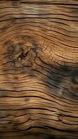 File of texture of bark wood use as natural background Vertical Mobile Wallpaper AI Generated photo