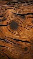 File of texture of bark wood use as natural background Vertical Mobile Wallpaper AI Generated photo
