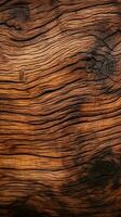 archivo de textura de ladrar madera utilizar como natural antecedentes vertical móvil fondo de pantalla ai generado foto