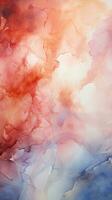 Abstract watercolor wash backdrop resembling high-resolution marble stone wall Vertical Mobile Wallpaper AI Generated photo