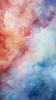 Abstract watercolor wash backdrop resembling high-resolution marble stone wall Vertical Mobile Wallpaper AI Generated photo