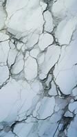 Aesthetic appeal of white marble texture with stunning natural patterns Vertical Mobile Wallpaper AI Generated photo