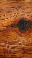 Natural bark wood texture, perfect as a background element Vertical Mobile Wallpaper AI Generated photo