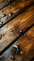 Wooden barrels intricate texture in closeup, an organic and warm background Vertical Mobile Wallpaper AI Generated photo