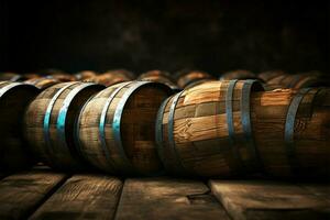 The barrels worn patina tells a story of age and utility AI Generated photo