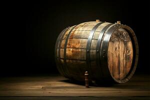 A barrels weathered appearance hints at tales of craftsmanship and use AI Generated photo