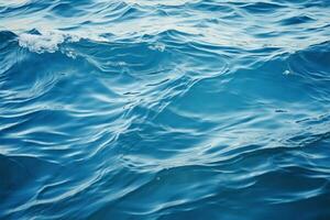 Mesmerizing blue wave abstraction, mimicking the texture of rippled water AI Generated photo