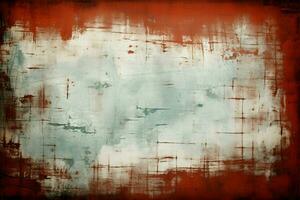 Rough and distressed, a grunge background exuding a rugged aesthetic AI Generated photo