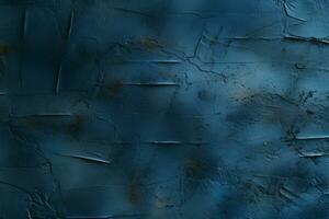 Texture of denim blue plaster wall featuring fine, delicate patterns AI Generated photo