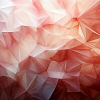 Softly hued triangles converge, light pink, white, and gold, an artistic panorama For Social Media Post Size AI Generated photo