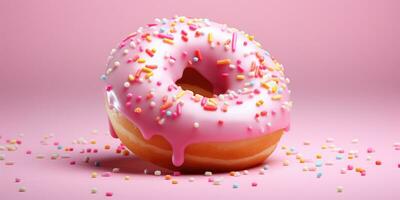 Sweet donuts. Sweet food. Generative AI photo