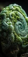 Close-up photo of jade, macro. Generative AI