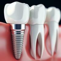 implantes y odontología, dental tratamiento. generativo ai foto