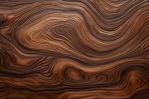 A detailed close-up of a beautifully textured wooden surface with natural wavy lines photo