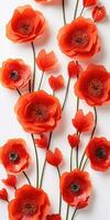 Poppy day. Memory of all the soldiers who died in wars involving Great Britain. Generative AI photo