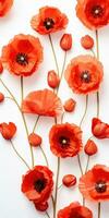 Poppy day. Memory of all the soldiers who died in wars involving Great Britain. Generative AI photo