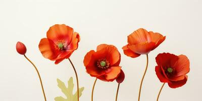 Poppy day. Memory of all the soldiers who died in wars involving Great Britain. Generative AI photo