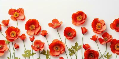 Poppy day. Memory of all the soldiers who died in wars involving Great Britain. Generative AI photo