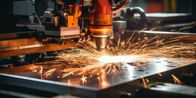 A CNC router cuts a part with a solid ball end mill. Generative AI photo