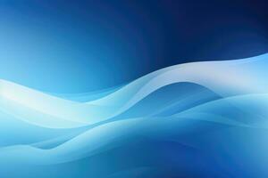 a vibrant blue and white abstract background with flowing wavy lines, Generative AI photo