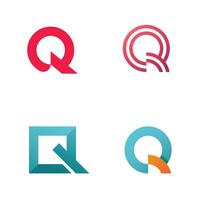 Letter Q logo design template elements vector