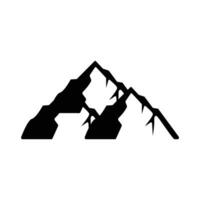 Mountain Logo Simple Illustration Silhouette Template Vector Design