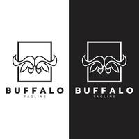 búfalo logo templet vector ilustración