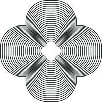 Flower motif, Abstract motif. Symbol of floral design. motif design simple graphic shape isolated on Vector. Motifs decor vector