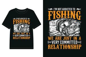 Vector fishing T-shirt design, typography t shirt design vector files