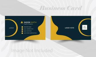 Double-sided creative business card template, Creative and modern business card template. vector