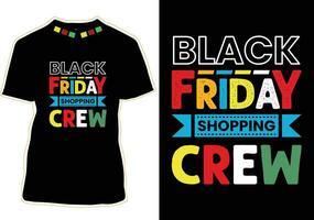 Happy Black Friday T-shirt Design vector