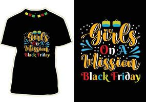 Happy Black Friday T-shirt Design vector