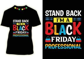 Happy Black Friday T-shirt Design vector