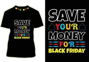 Best Black Friday T-shirt Design Vector