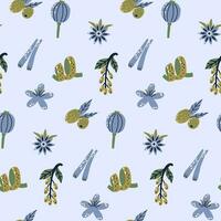 Cute Spice and Herb Pattern vector