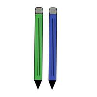 pencil illustration on a white background vector