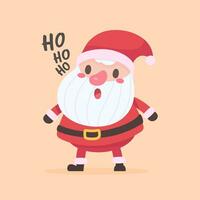 Santa Claus and gift boxes Christmas card decorative elements vector