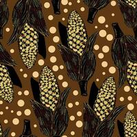 corn on the cob fabric vector